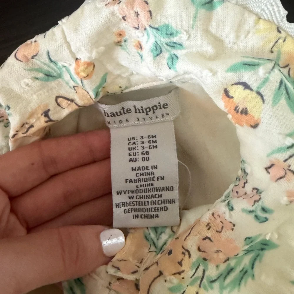 Floral and Bunny Dress and Bloomers Set 3-6 months